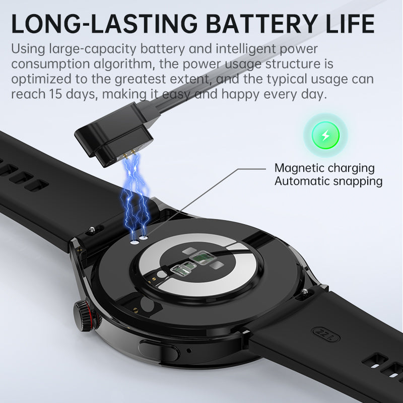 TimoHealth TH88 Newly Upgraded Smart Watch ECG Blood Glucose Blood Components Sleep Heart Rate Blood Pressure