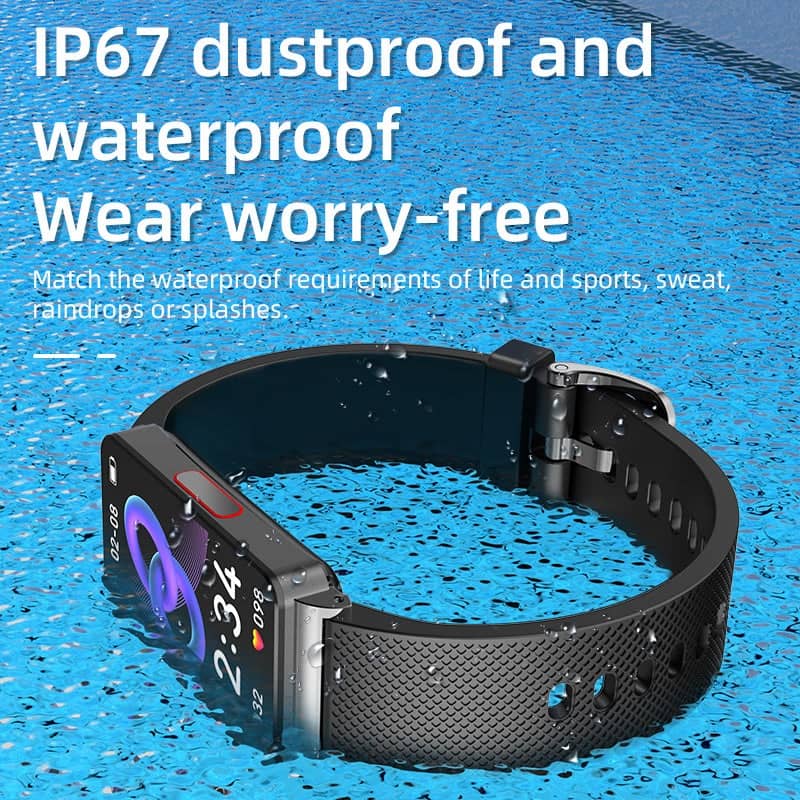 TH55 One-click Blood Glucose Blood Pressure Sleep Heart Rate Measurement Sports Smart Bracelet