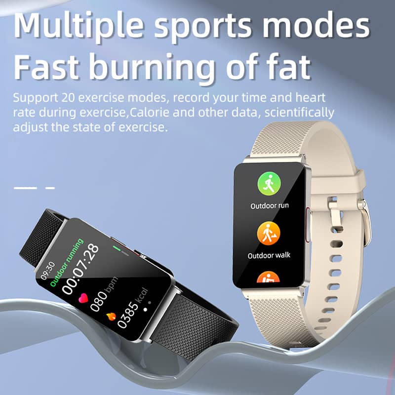 TH55 One-click Blood Glucose Blood Pressure Sleep Heart Rate Measurement Sports Smart Bracelet