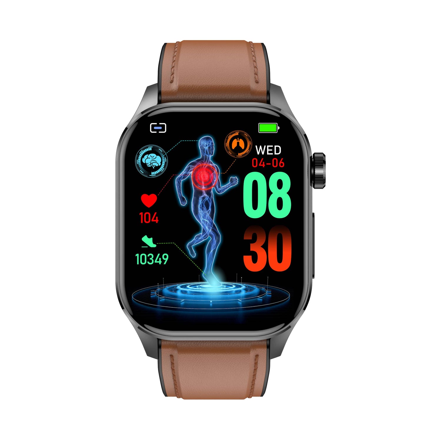 TH30 ECG/EKG Blood Sugar Blood Pressure Call Intelligent Health Management Smart Watch