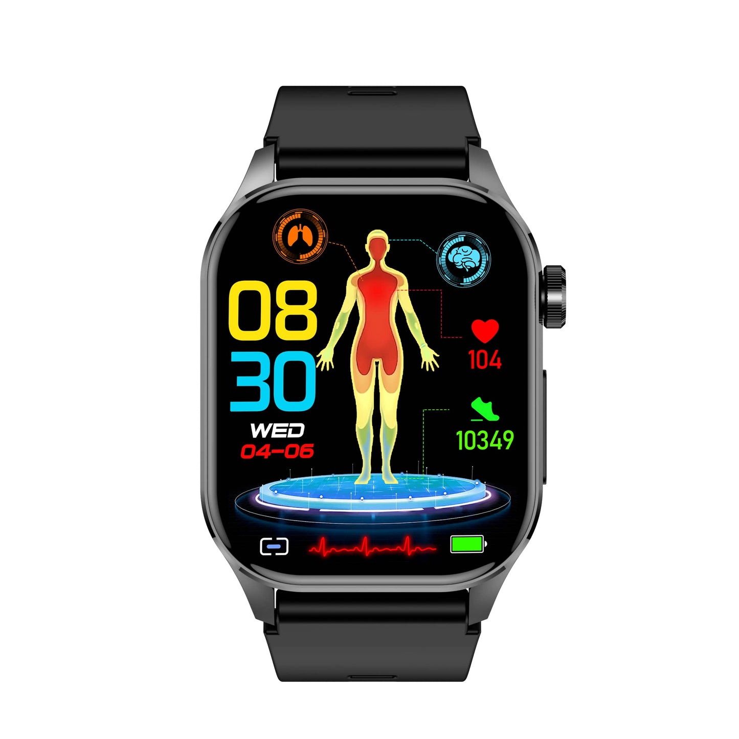 TH30 ECG/EKG Blood Sugar Blood Pressure Call Intelligent Health Management Smart Watch