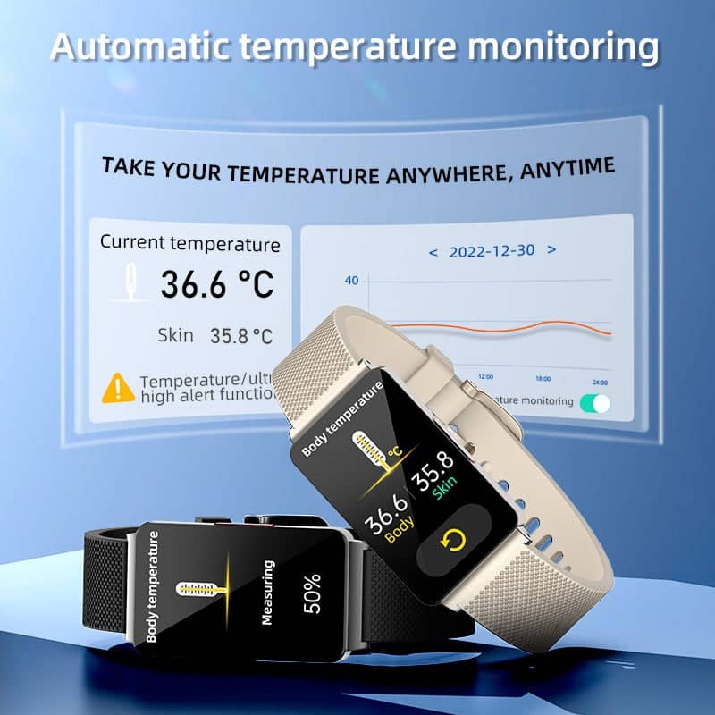 TH55 One-click Blood Glucose Blood Pressure Sleep Heart Rate Measurement Sports Smart Bracelet