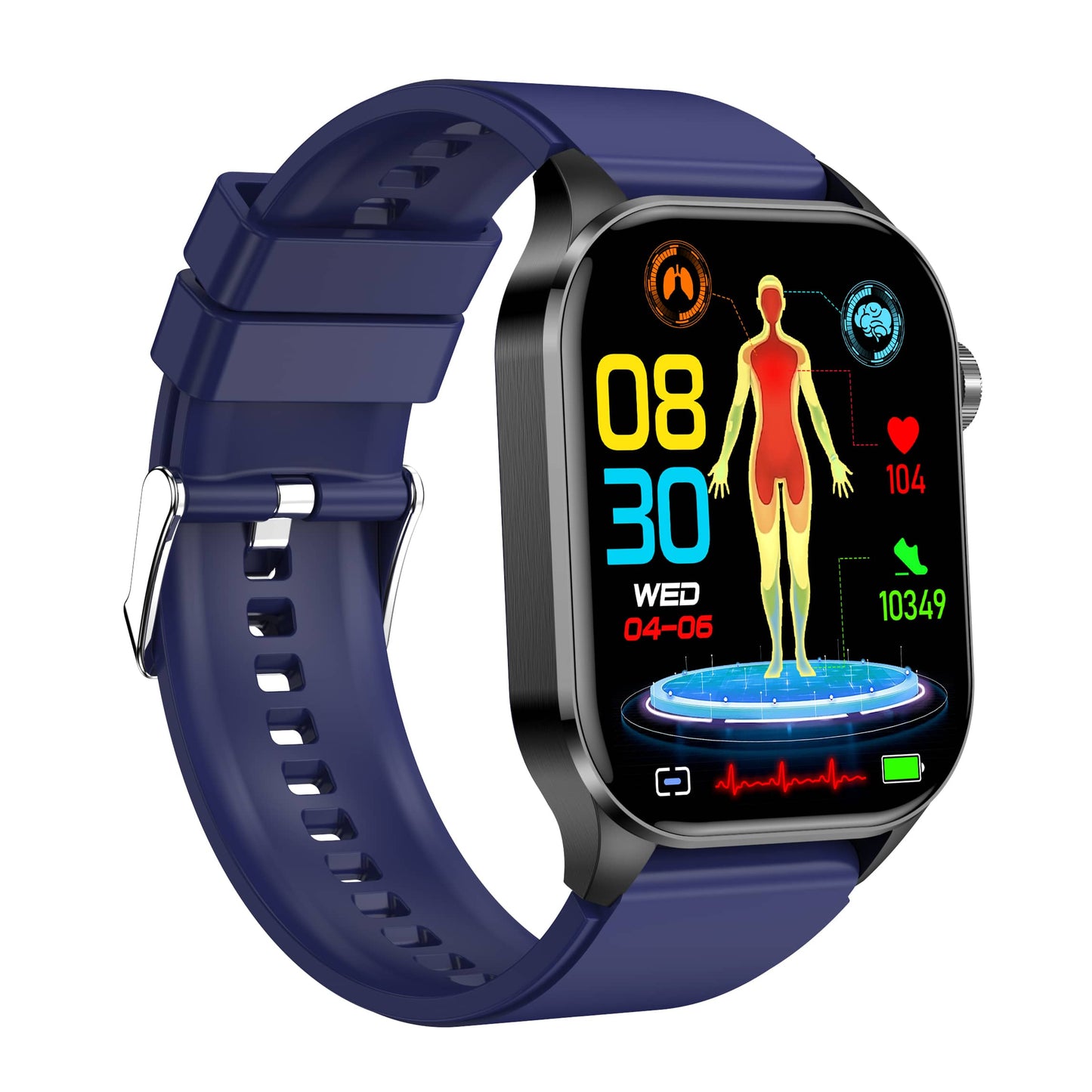 TH30 ECG/EKG Blood Sugar Blood Pressure Call Intelligent Health Management Smart Watch