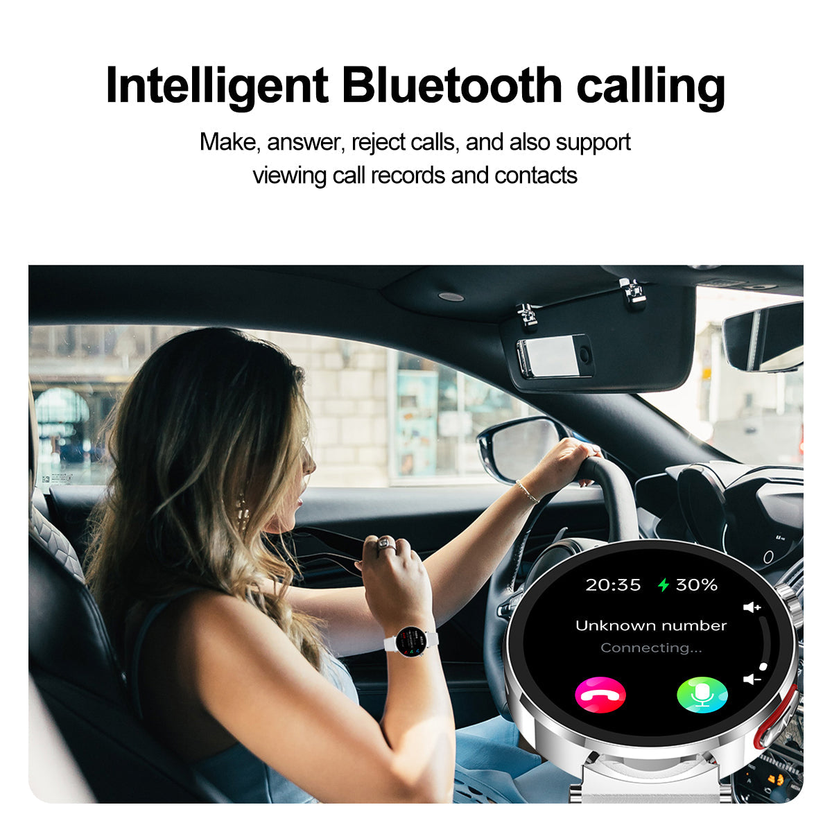 TH71 ECG Health Smart Call Watch Blood Oxygen Uric Acid Lipid Monitoring Voice Assistant Physiological Cycle Record