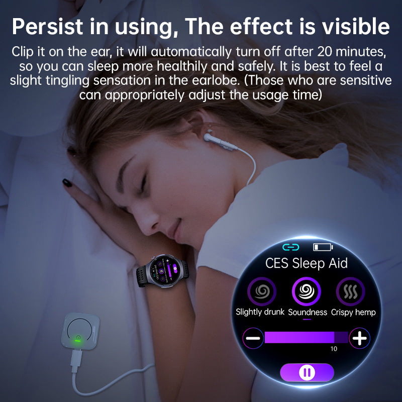 TimoHealth TH06 Sleep Aid Watch Intelligently Initiate ECG Heart Rate Monitor Blood Sugar