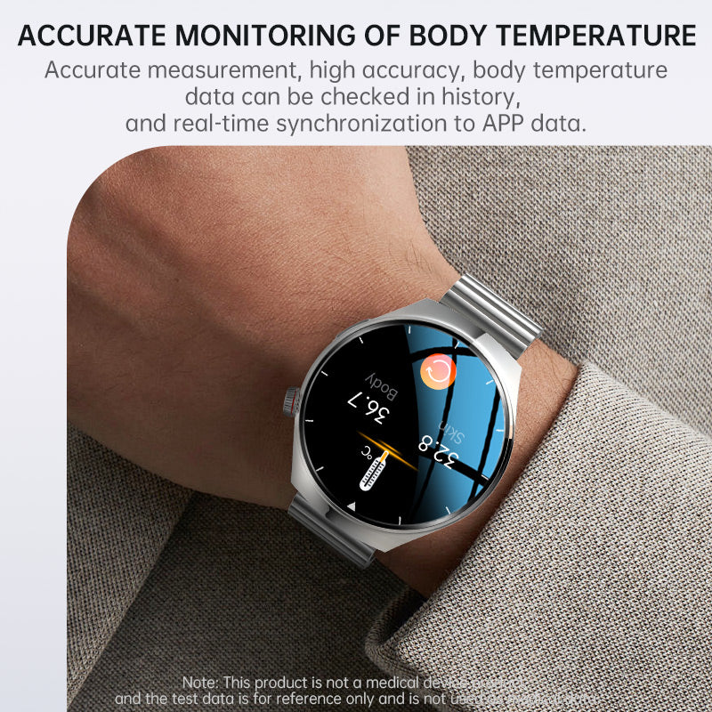 TimoHealth TH88 Newly Upgraded Smart Watch ECG Blood Glucose Blood Components Sleep Heart Rate Blood Pressure