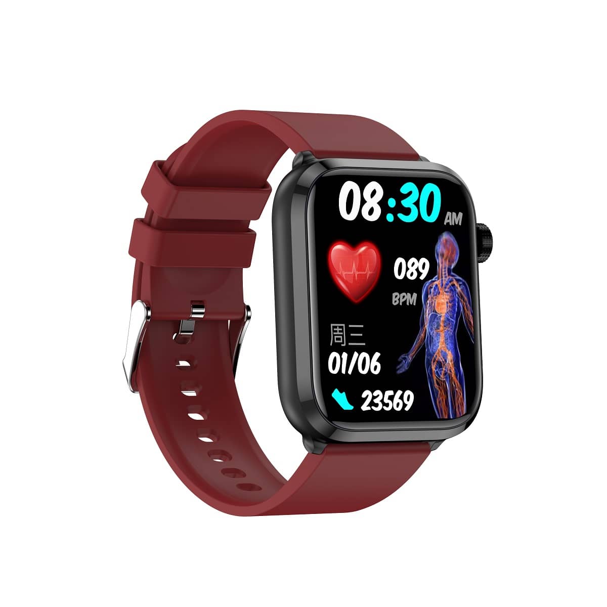 TH37 Lipid-uric Acid ECG/EKG Blood Sugar Blood Pressure Health Management Smart Watch