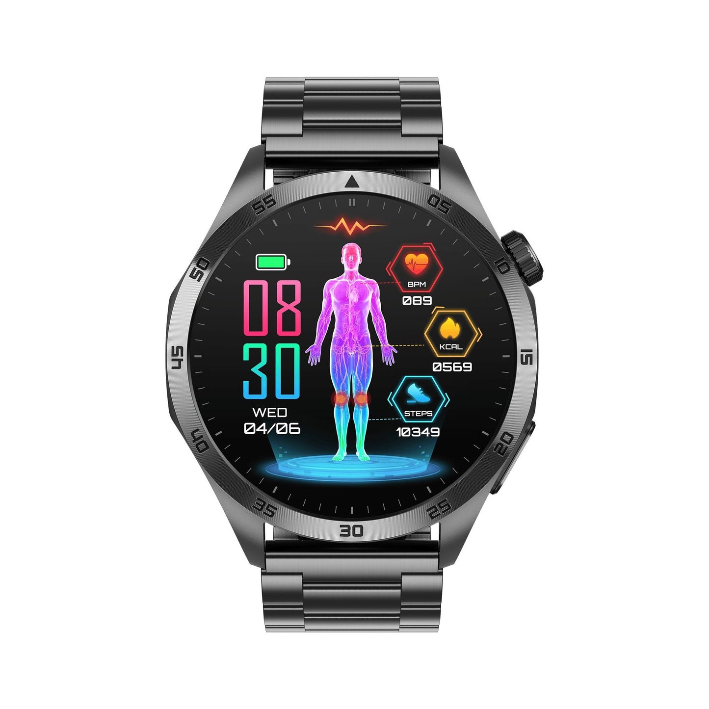 TH93 Micro Health Check ECG/EKG Blood Glucose Smart Health Monitoring Watch