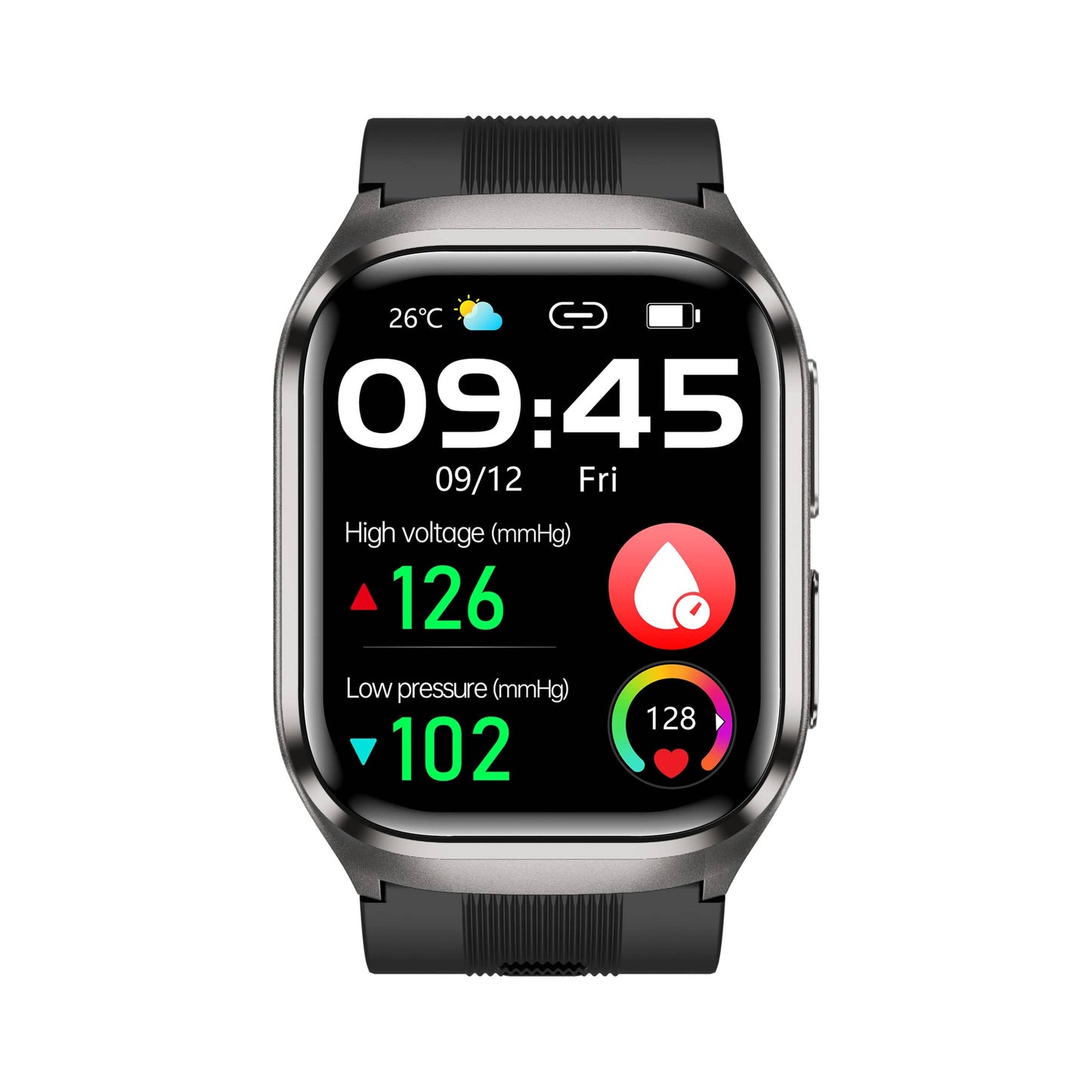 TH25 High Precision Air Bag Blood Pressure Blood Glucose ECG Heart Rate Uric Acid Blood Lipid Monitoring Smart Watch