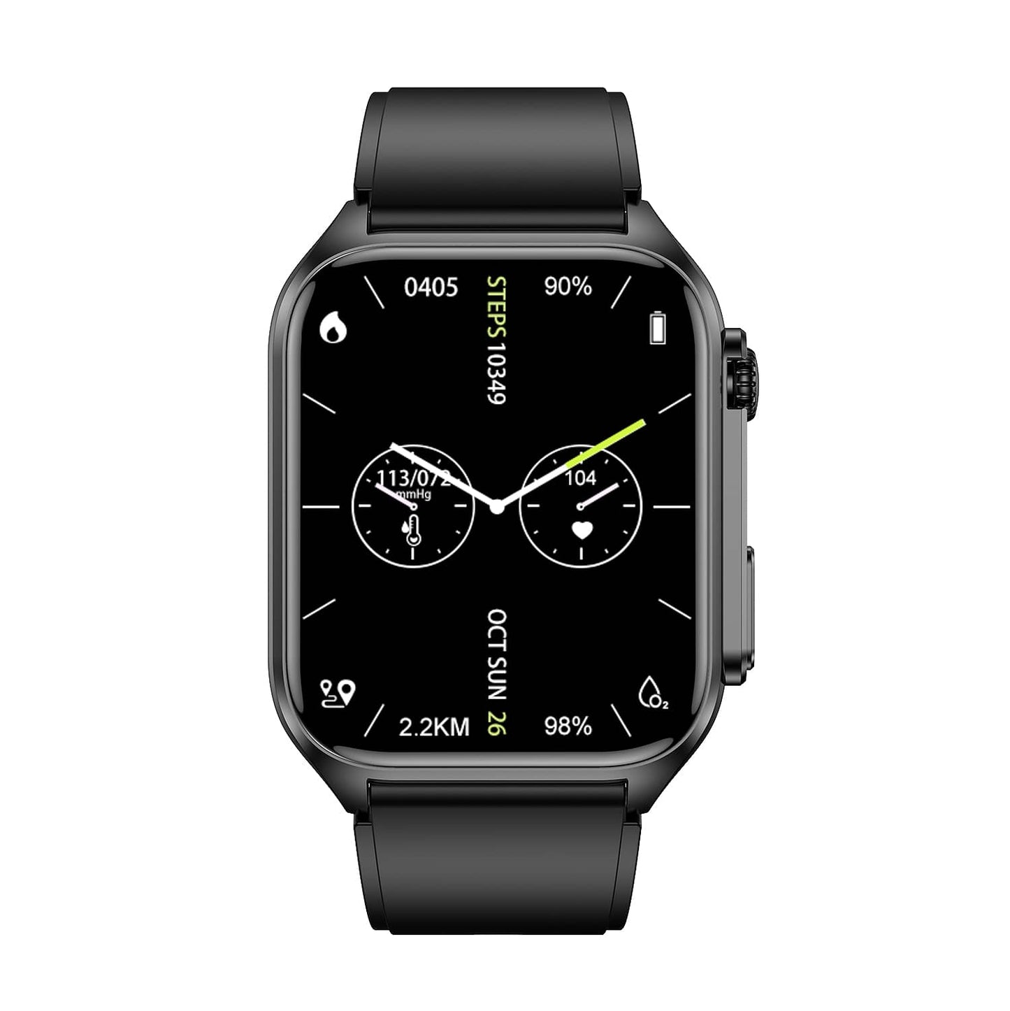 TH21 Bluetooth Talking Cardio Oximetry ECG+PPG Heart Rate Blood Glucose BP Monitoring Smart Health Watch