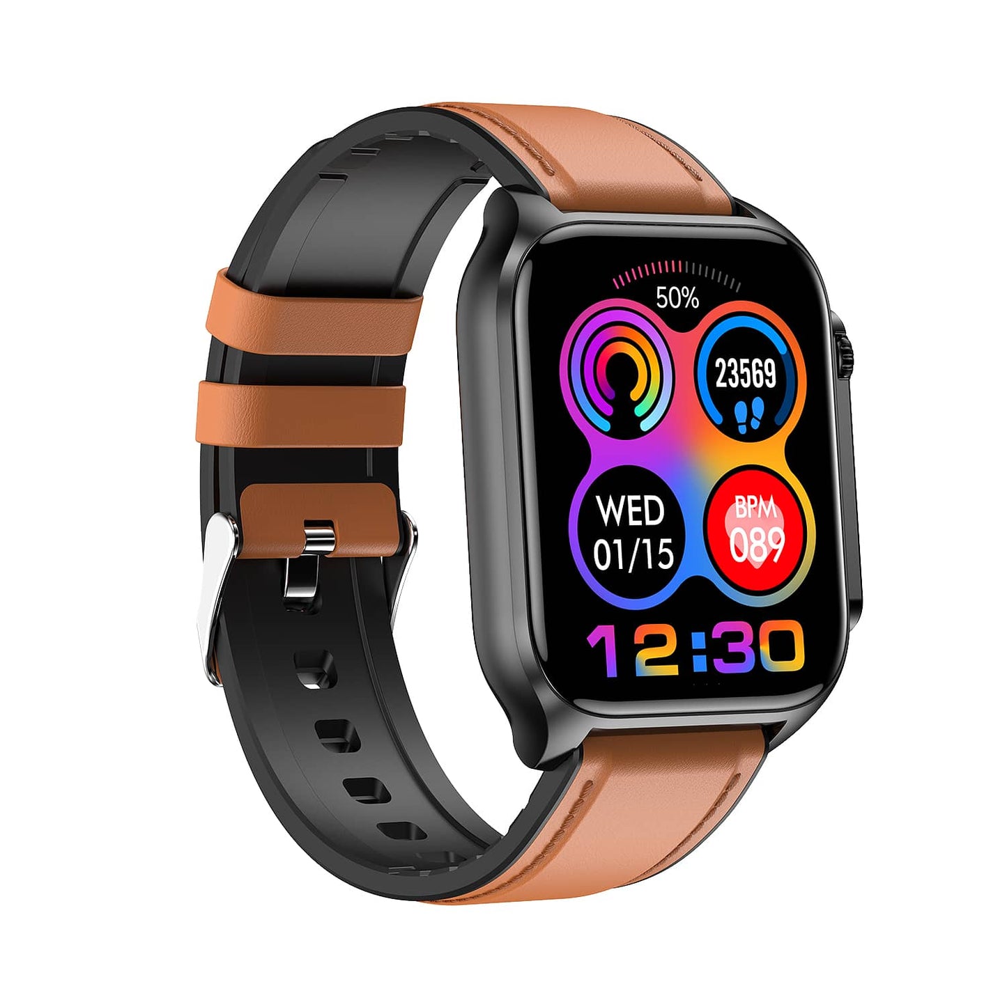 TH21 Bluetooth Talking Cardio Oximetry ECG+PPG Heart Rate Blood Glucose BP Monitoring Smart Health Watch