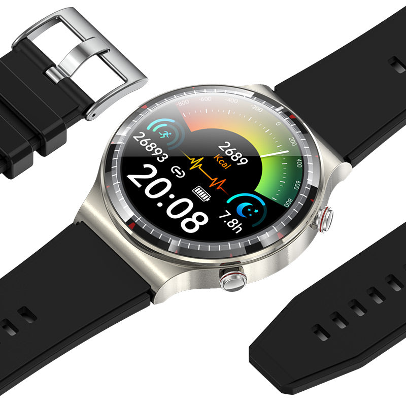 Timohealth G5pro Professional High-End ECG/EKG Blood Pressure Blood Glucose Heart Rate Monitoring Smart Watch