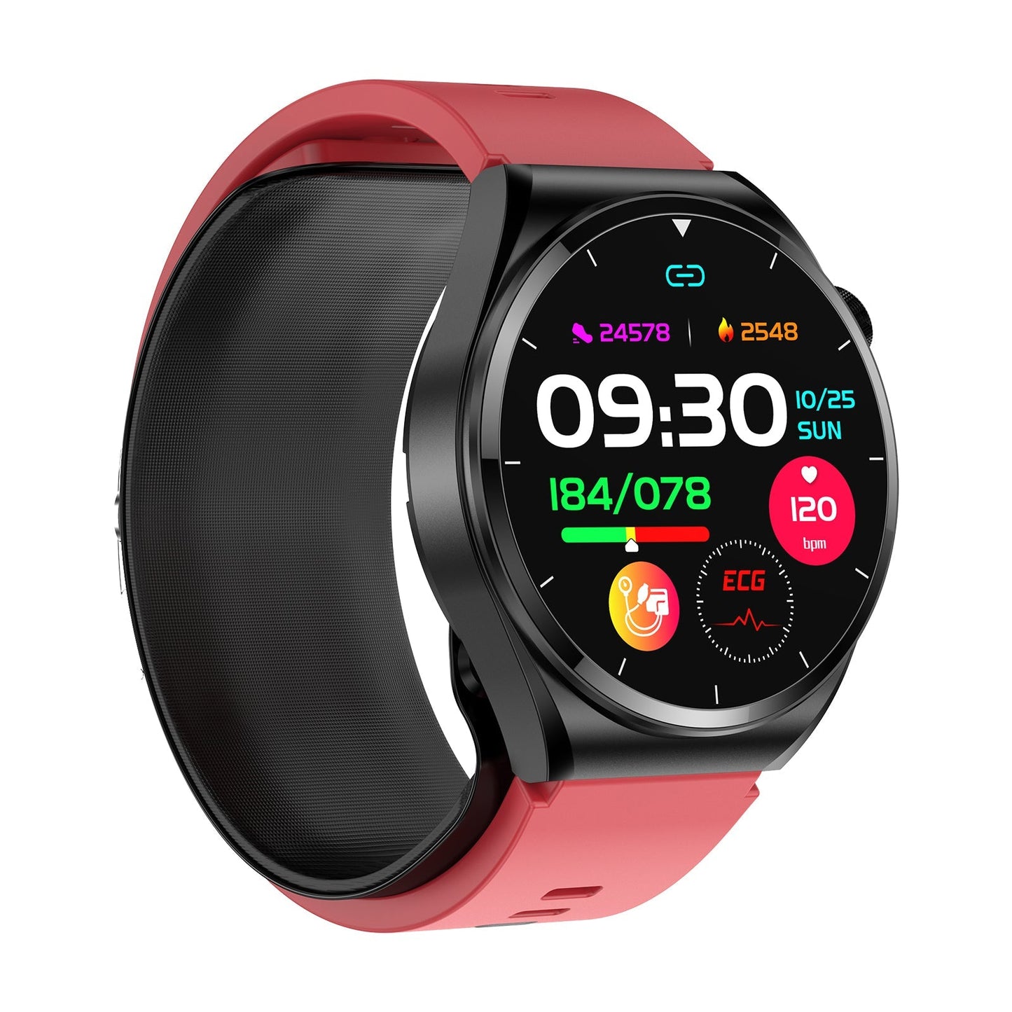 THP2 Blood Pressure Smart Watch with Air Bags Cuff ECG Wrist BP Monitor