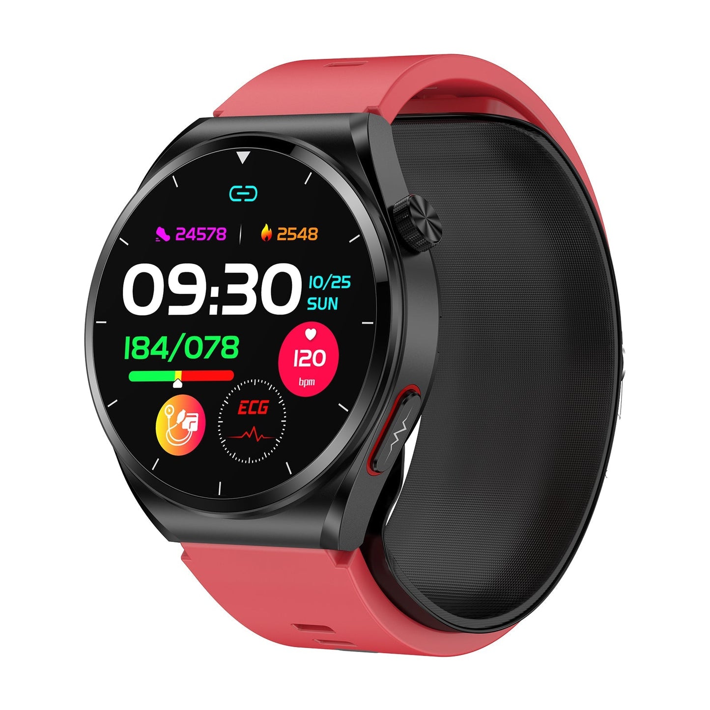 THP2 Blood Pressure Smart Watch with Air Bags Cuff ECG Wrist BP Monitor