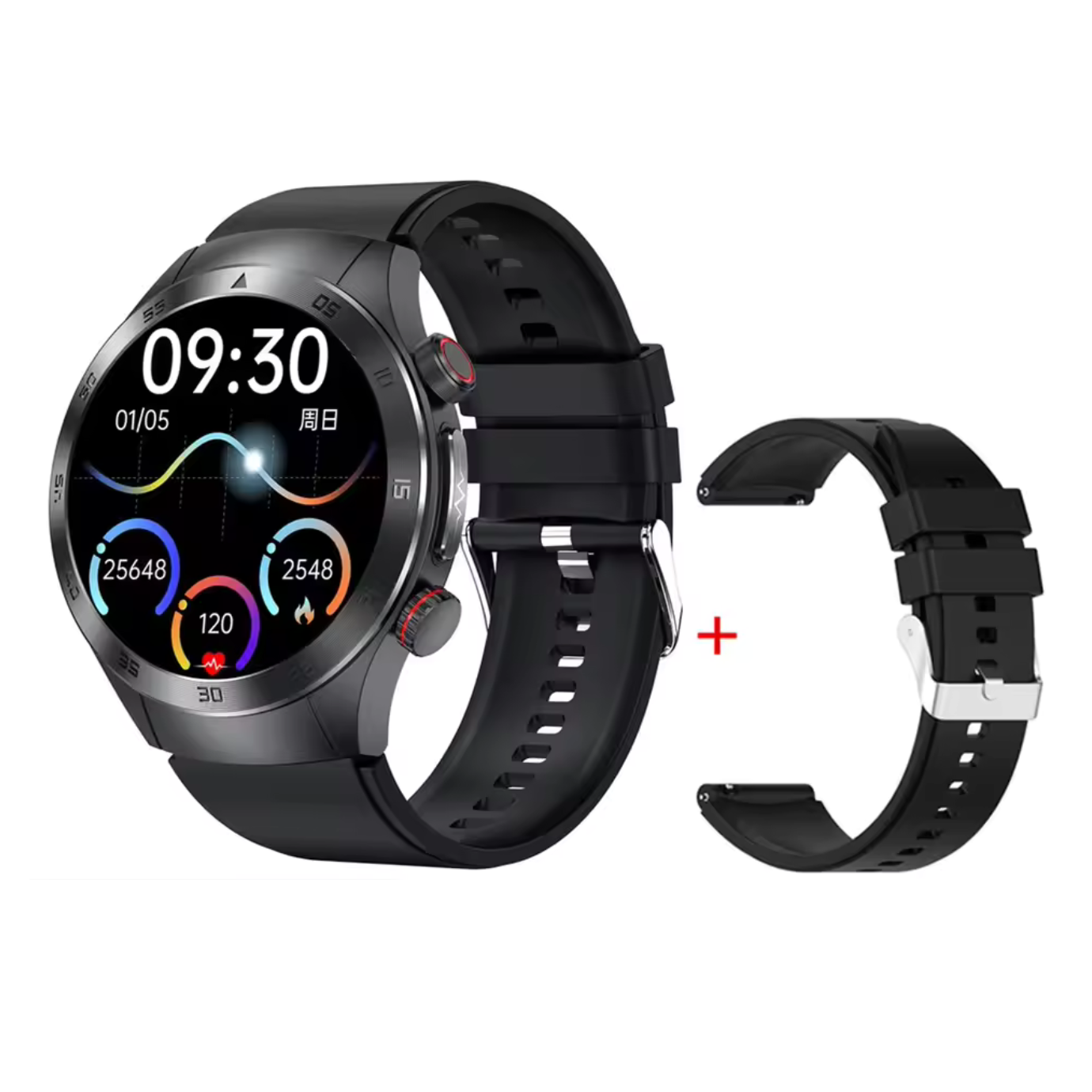 HealthWave Max - Medical-Grade Health Monitor | ECG+PPG, HRV, Blood Glucose, Uric Acid & Lipids