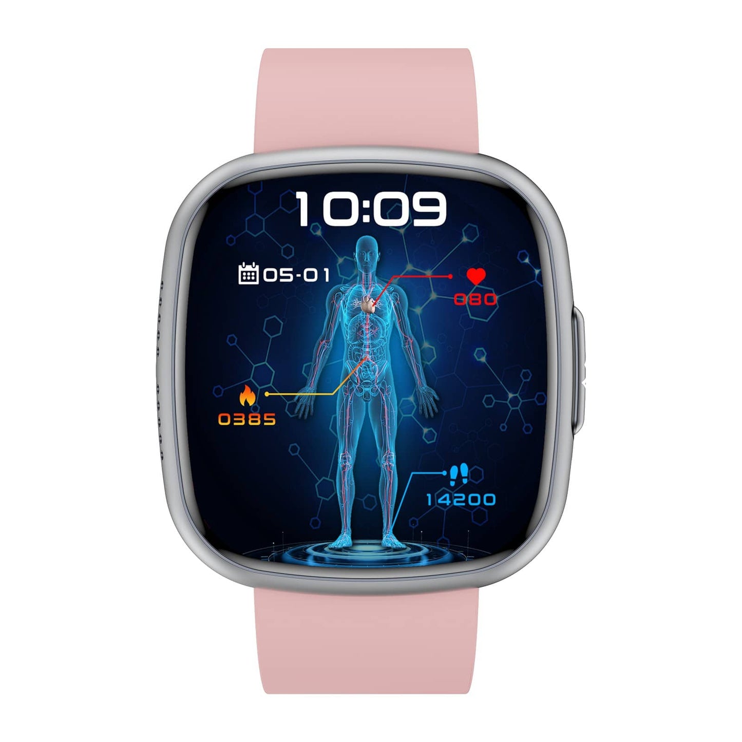 TH395 Professional ECG Blood Glucose Blood Pressure Heart Rate HRV Monitoring Smart Watch