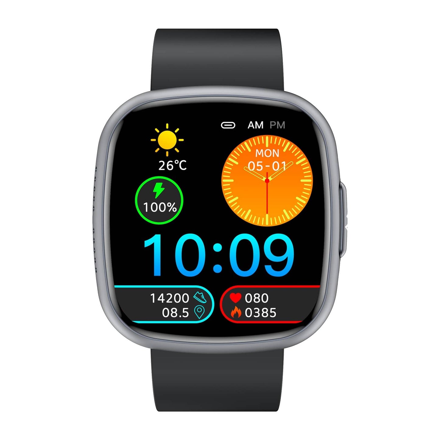 TH395 Professional ECG Blood Glucose Blood Pressure Heart Rate HRV Monitoring Smart Watch