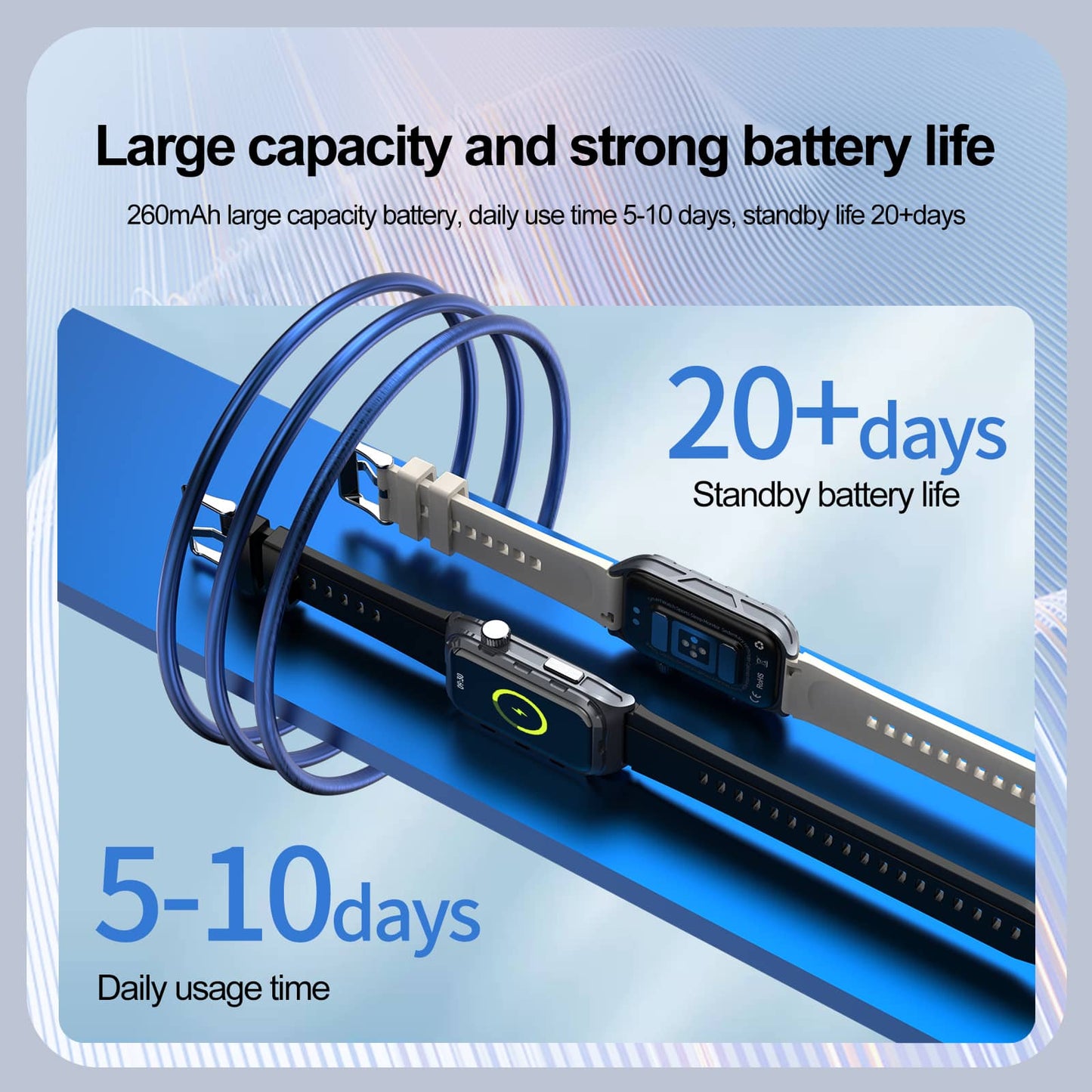 TH97 ECG/EKG Blood Pressure Blood Sugar Heart Rate Monitoring Smart Health Exercise Bracelet