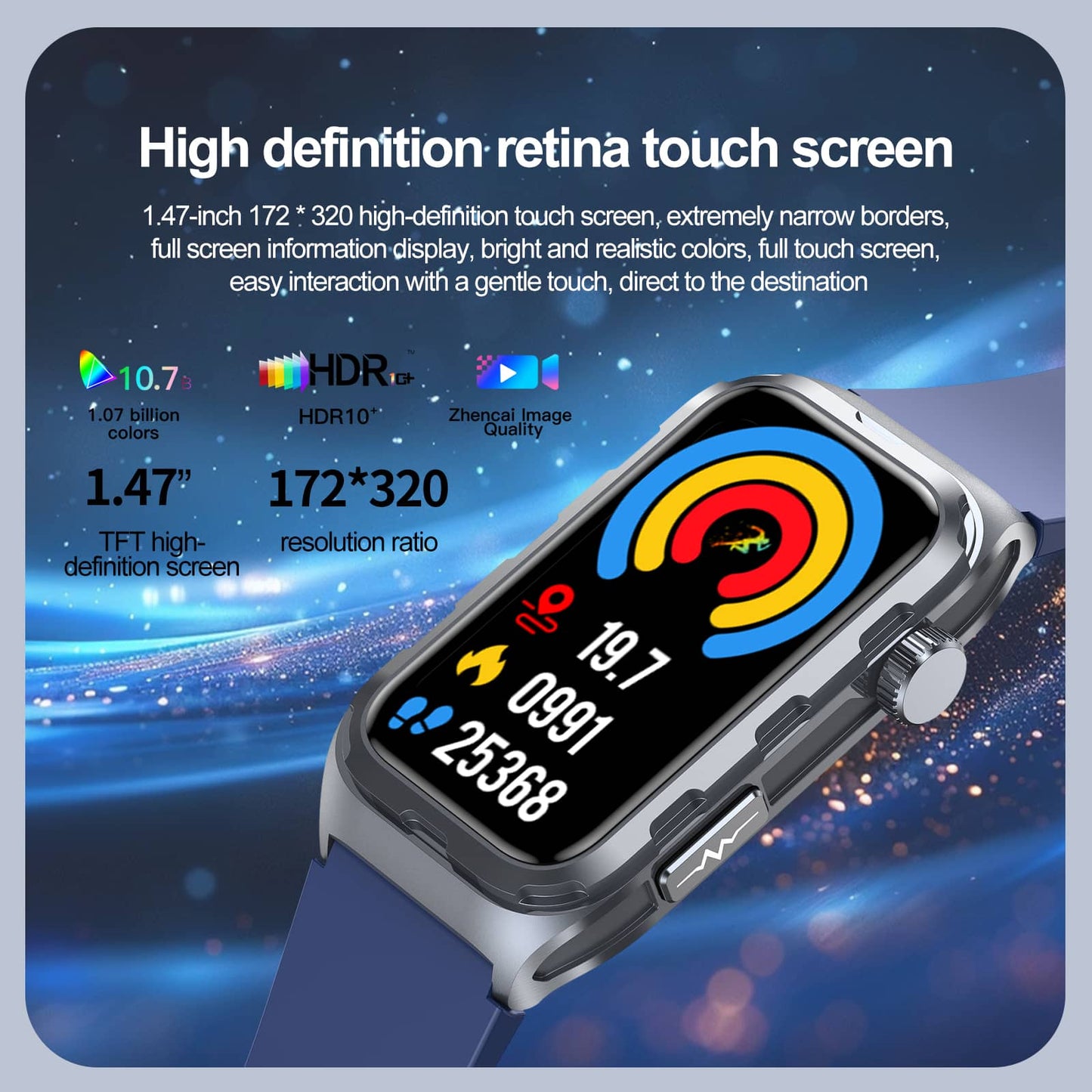 TH97 ECG/EKG Blood Pressure Blood Sugar Heart Rate Monitoring Smart Health Exercise Bracelet