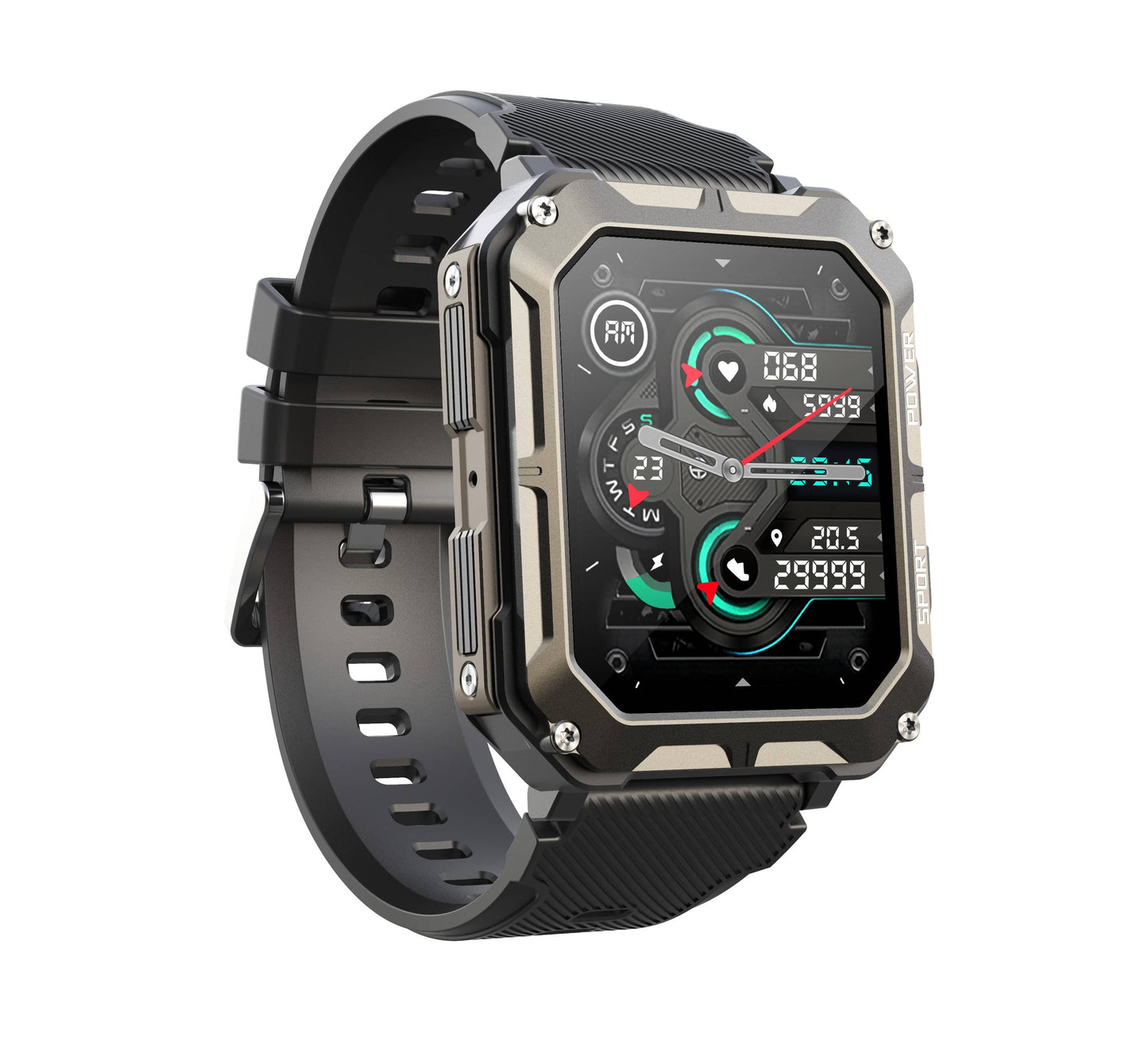 TH71pro Anti Drop Waterproof and Dust-proof Cold Resistant Military Sports Heart Rate Monitor Health Smart Watch