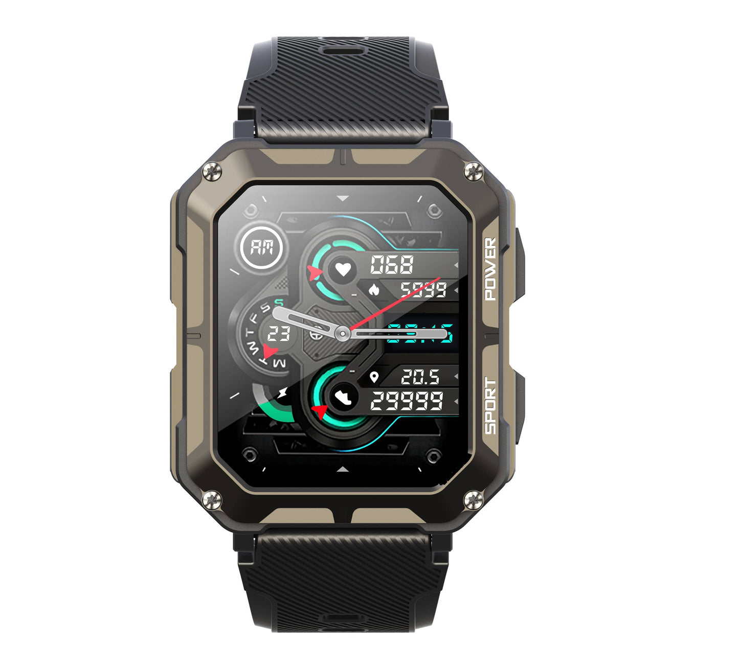 TH71pro Anti Drop Waterproof and Dust-proof Cold Resistant Military Sports Heart Rate Monitor Health Smart Watch