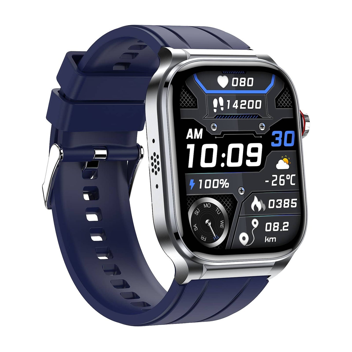 TH388 Professional High-End ECG/EKG HRV Blood Glucose Blood Pressure Heart Rate Health Management Watch