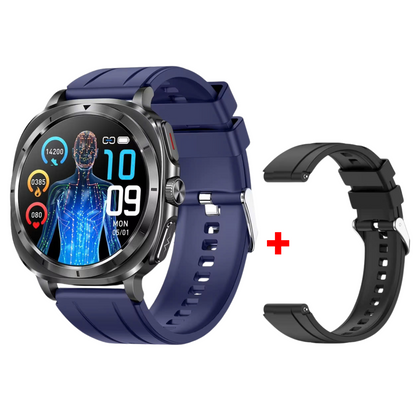 TimoHealth® Fettle - Smart Watch 1.43inch Amoled ECG Health Monitoring Voice Assistant SOS Outdoor Sports Fitness Tracker