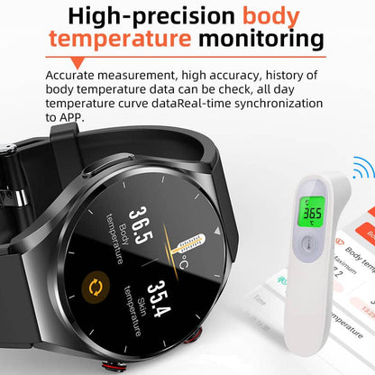 TH89 One-click Blood Glucose Blood Pressure ECG/EKG HRV Heart Measurement Suga Pro Health Smart Watch