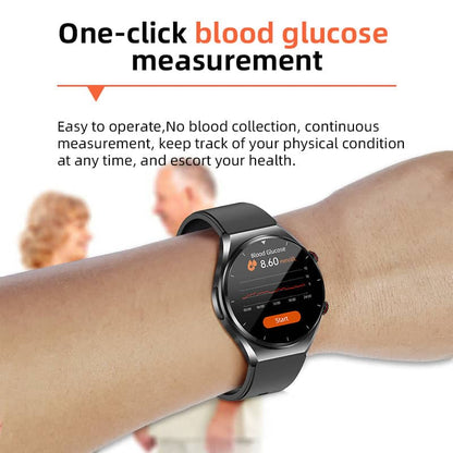 TH89 One-click Blood Glucose Blood Pressure ECG/EKG HRV Heart Measurement Suga Pro Health Smart Watch