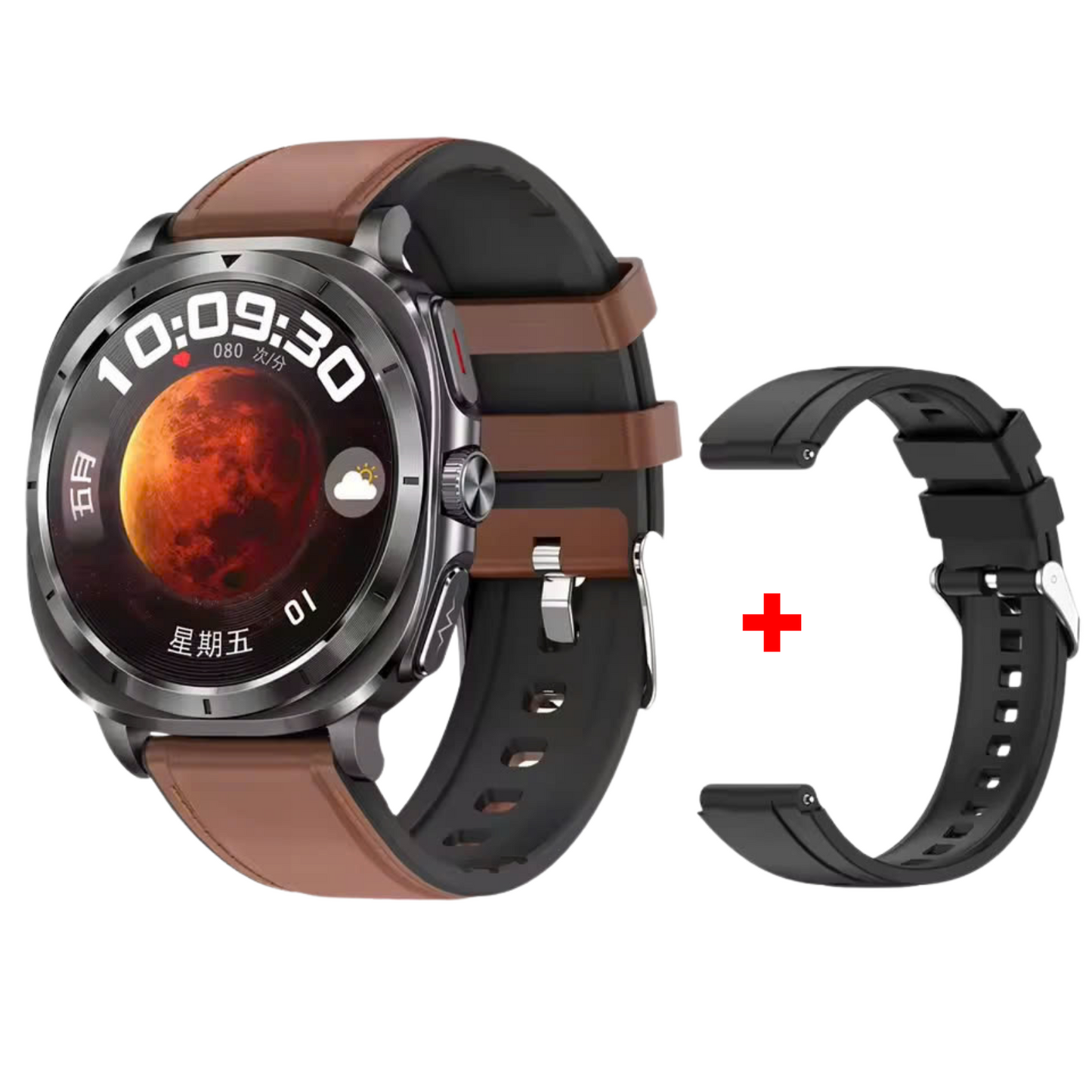 TimoHealth® Fettle - Smart Watch 1.43inch Amoled ECG Health Monitoring Voice Assistant SOS Outdoor Sports Fitness Tracker
