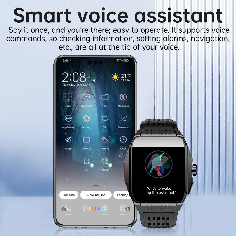 TimoHealth TH03 Sleep Aid Watch Intelligently Initiate ECG Heart Rate Monitor Blood Sugar