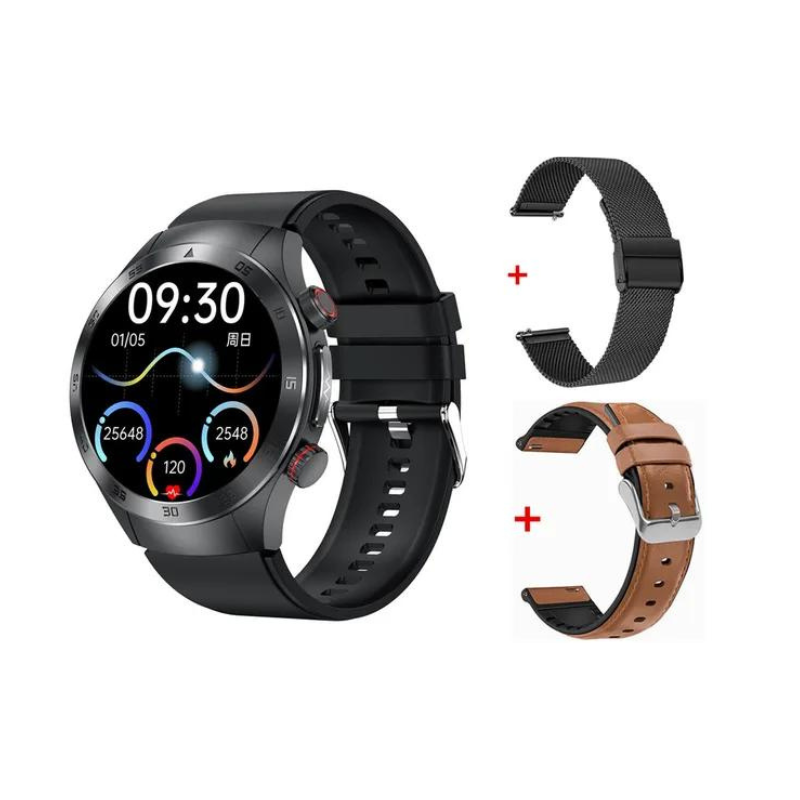 HealthWave Max - Medical-Grade Health Monitor | ECG+PPG, HRV, Blood Glucose, Uric Acid & Lipids