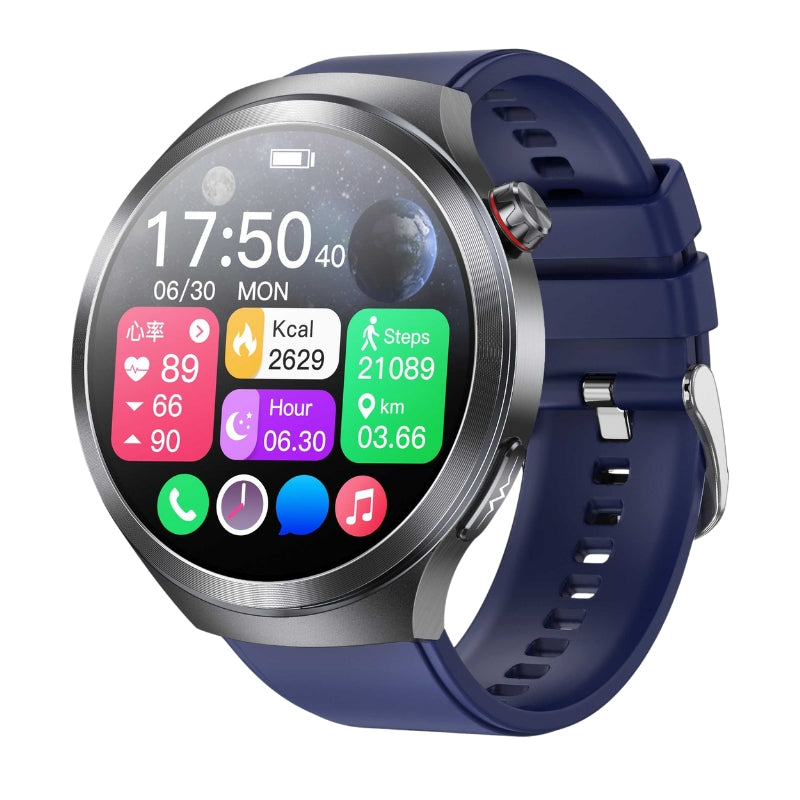 Timohealth 1.73 Inch Super-large AMOLED Screen  ECG HRV Sleep Blood Glucose BP SOS Emergency Call Health Management Watch