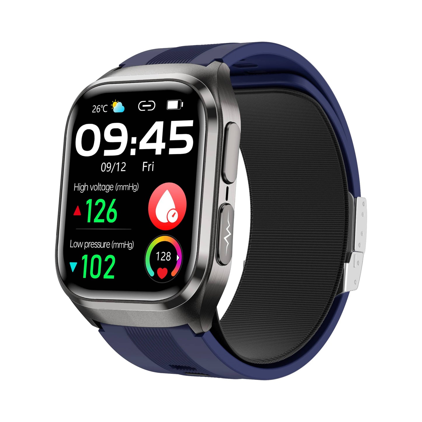 TH25 High Precision Air Bag Blood Pressure Blood Glucose ECG Heart Rate Uric Acid Blood Lipid Monitoring Smart Watch