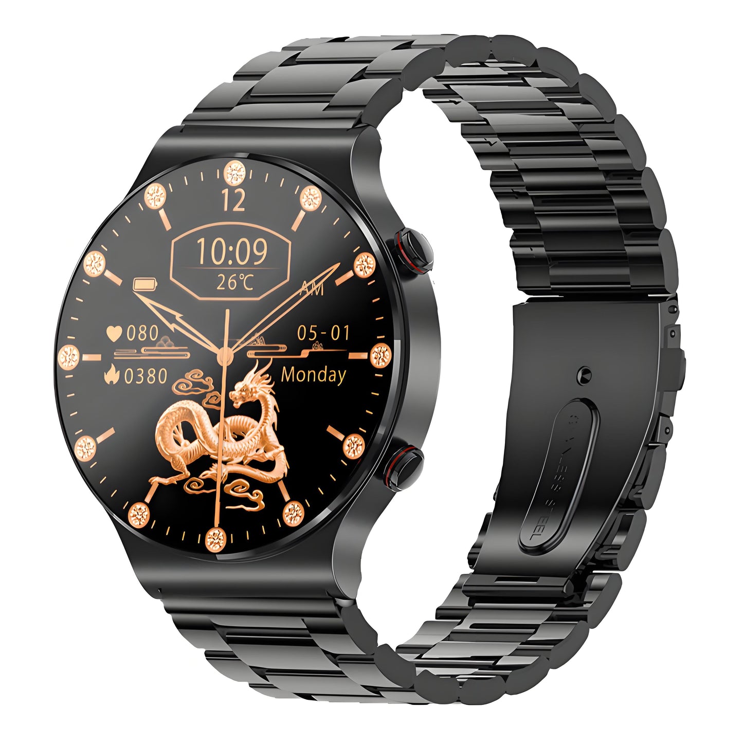 Timohealth G5pro Professional High-End ECG/EKG Blood Pressure Blood Glucose Heart Rate Monitoring Smart Watch