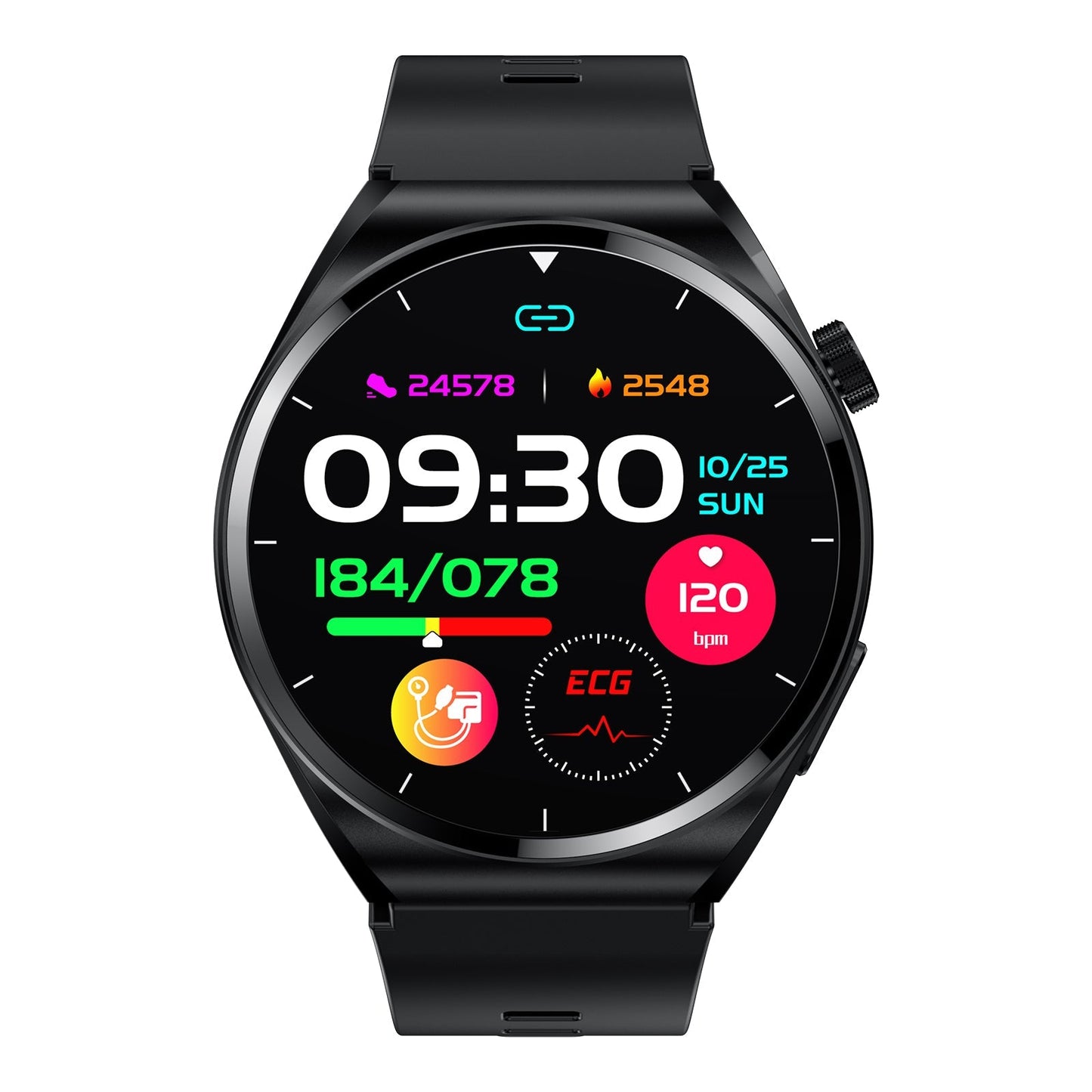 THP2 Blood Pressure Smart Watch with Air Bags Cuff ECG Wrist BP Monitor