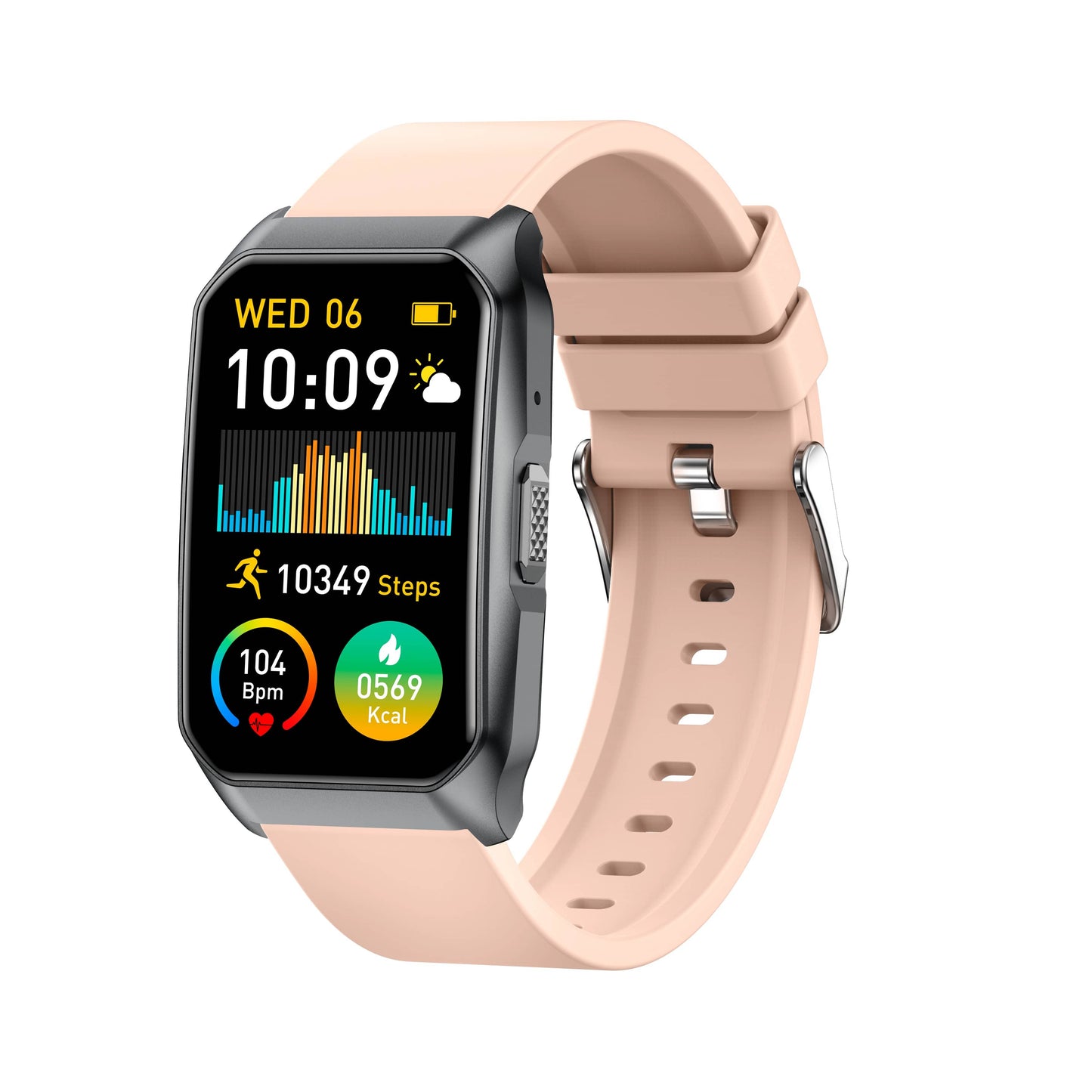 TH790 Curved Screen-Bluetooth Heart Rate Blood Pressure Monitoring Healthy Sports Smartbracelet
