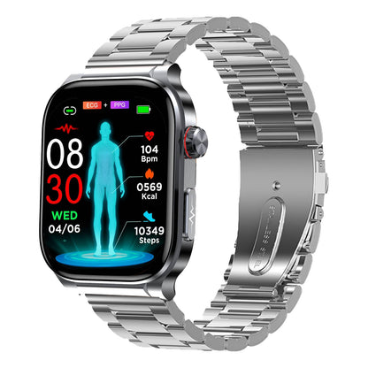 TH388 Professional High-End ECG/EKG HRV Blood Glucose Blood Pressure Heart Rate Health Management Watch