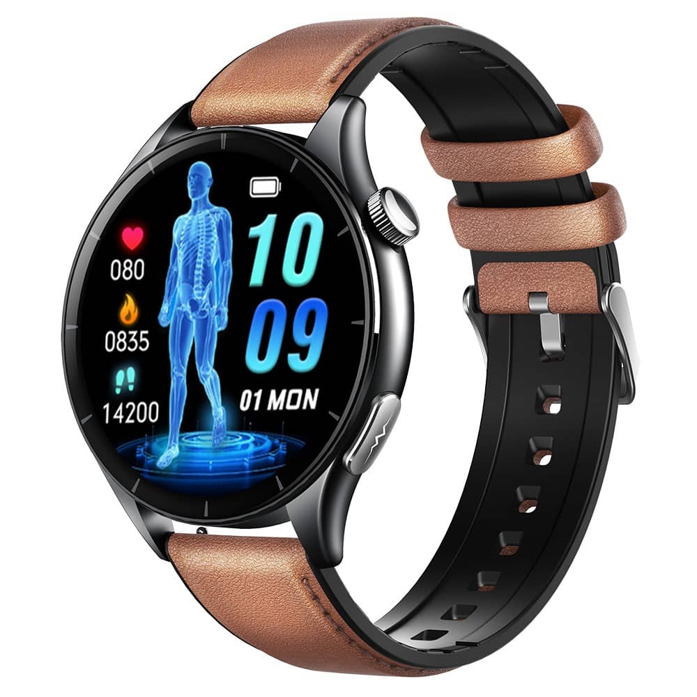 TH332 Ultra-thin ECG Heart Rate Blood Pressure Suga Pro Monitoring High-End Health Smart Watch