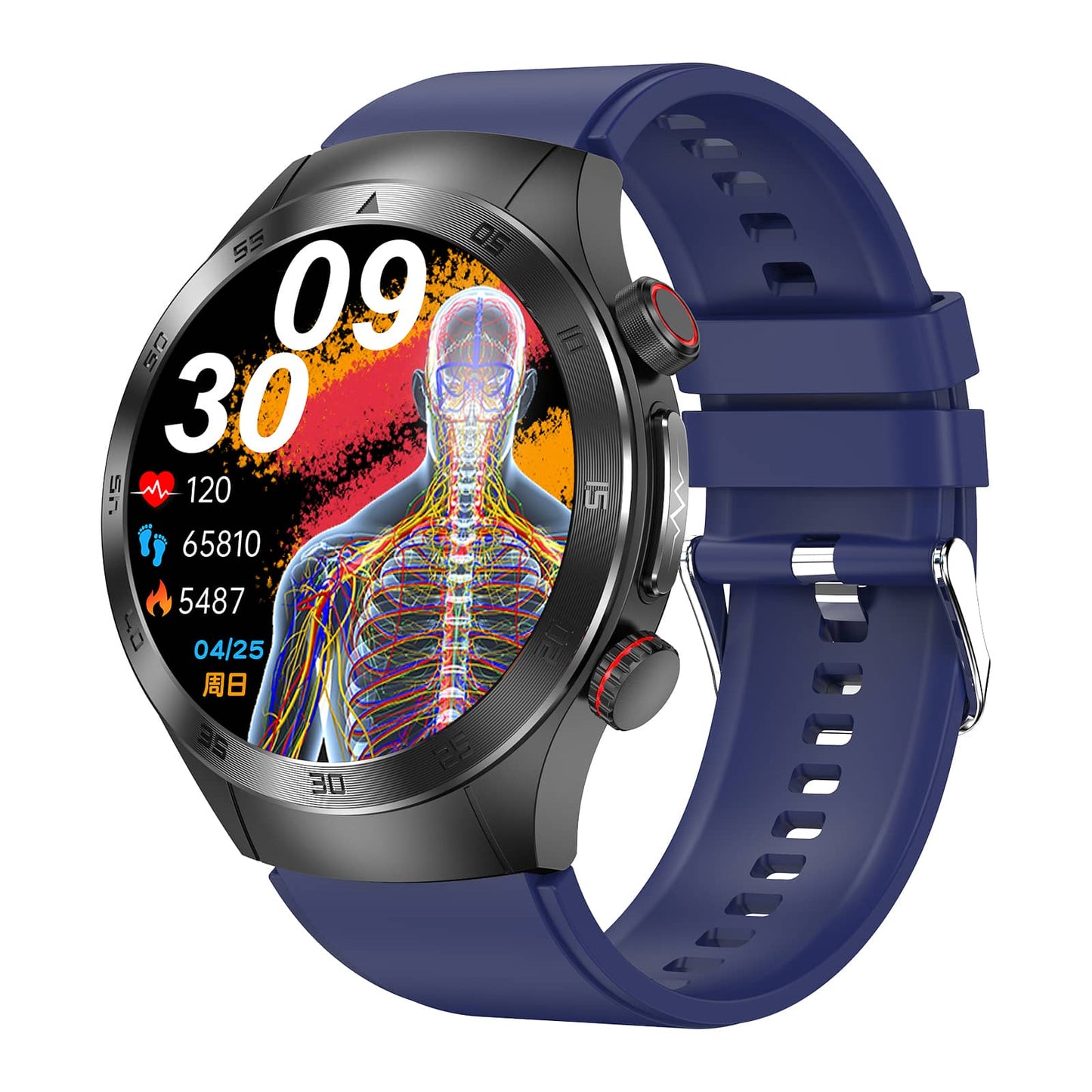 TH22pro Laser High Precision ECG/EKG Blood Glucose Measurement Suga Pro Health Smart Watch