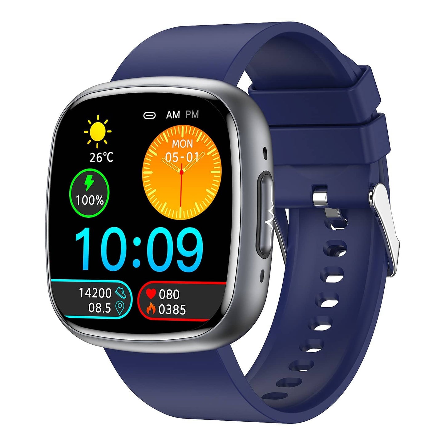 TH395 Professional ECG Blood Glucose Blood Pressure Heart Rate HRV Monitoring Smart Watch